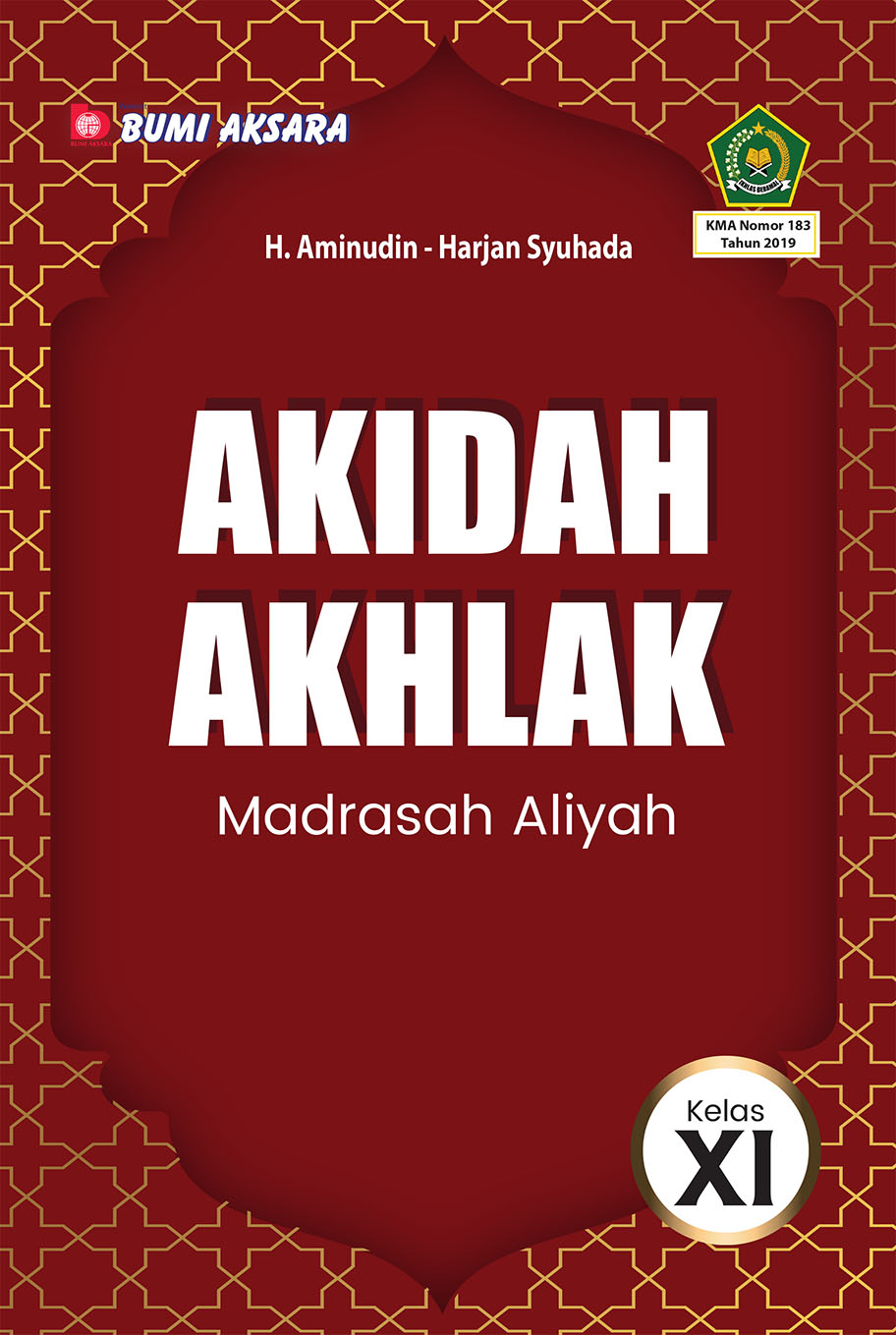 Akidah Akhlak Kelas XI MA [KMA No.183 Tahun 2019]